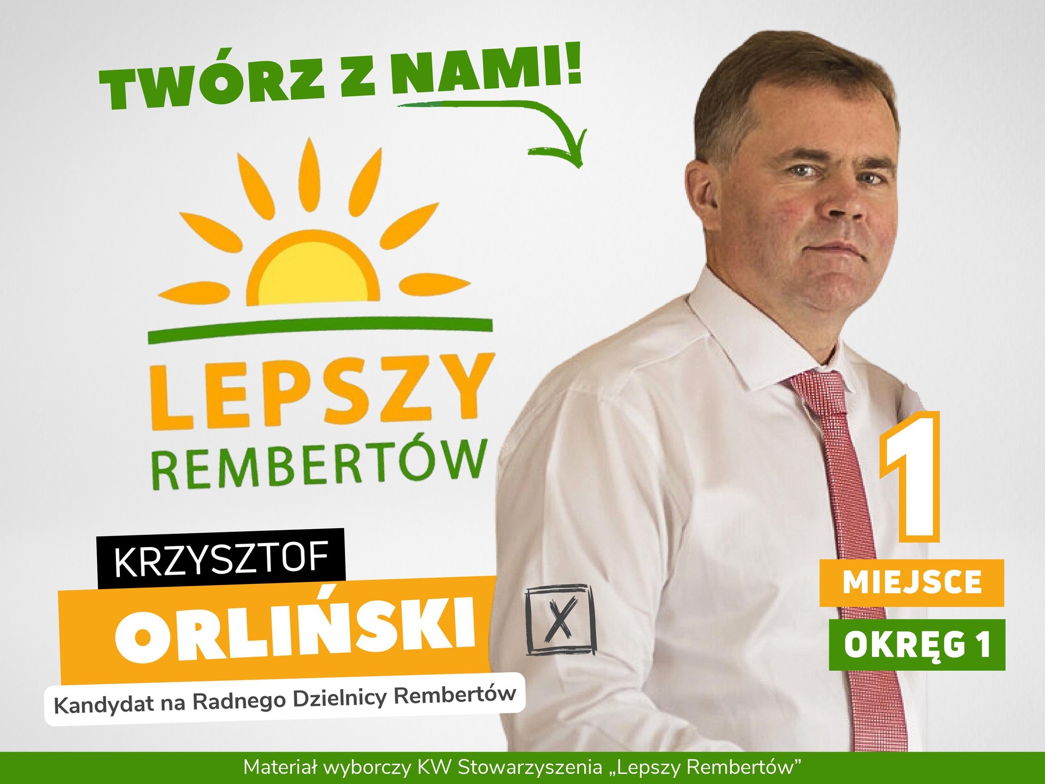 Krzysztof Orliński Okręg 1 miejsce 1