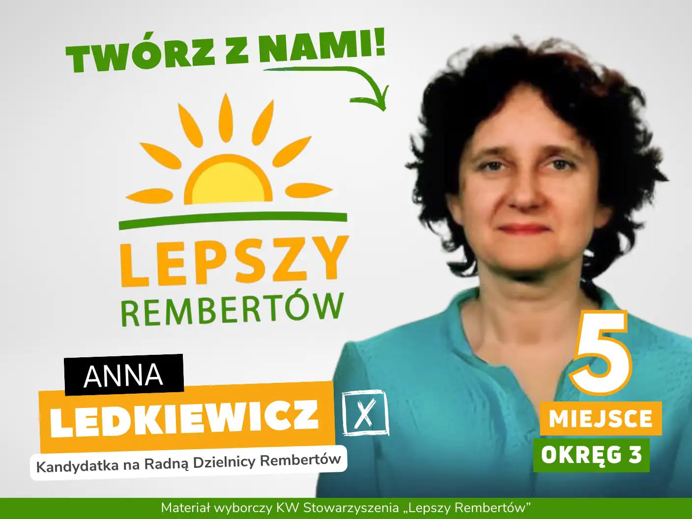 Anna Ledkiewicz Okręg 3 miejsce 5