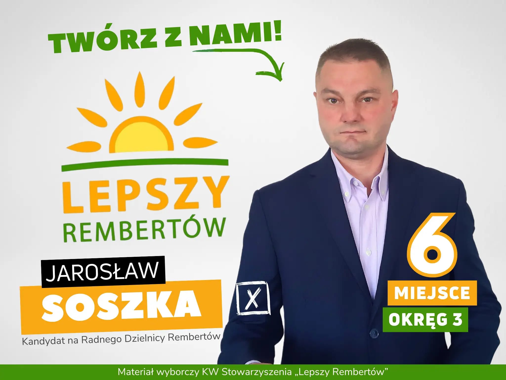 Jarosław Soszka Okręg 3 miejsce 6