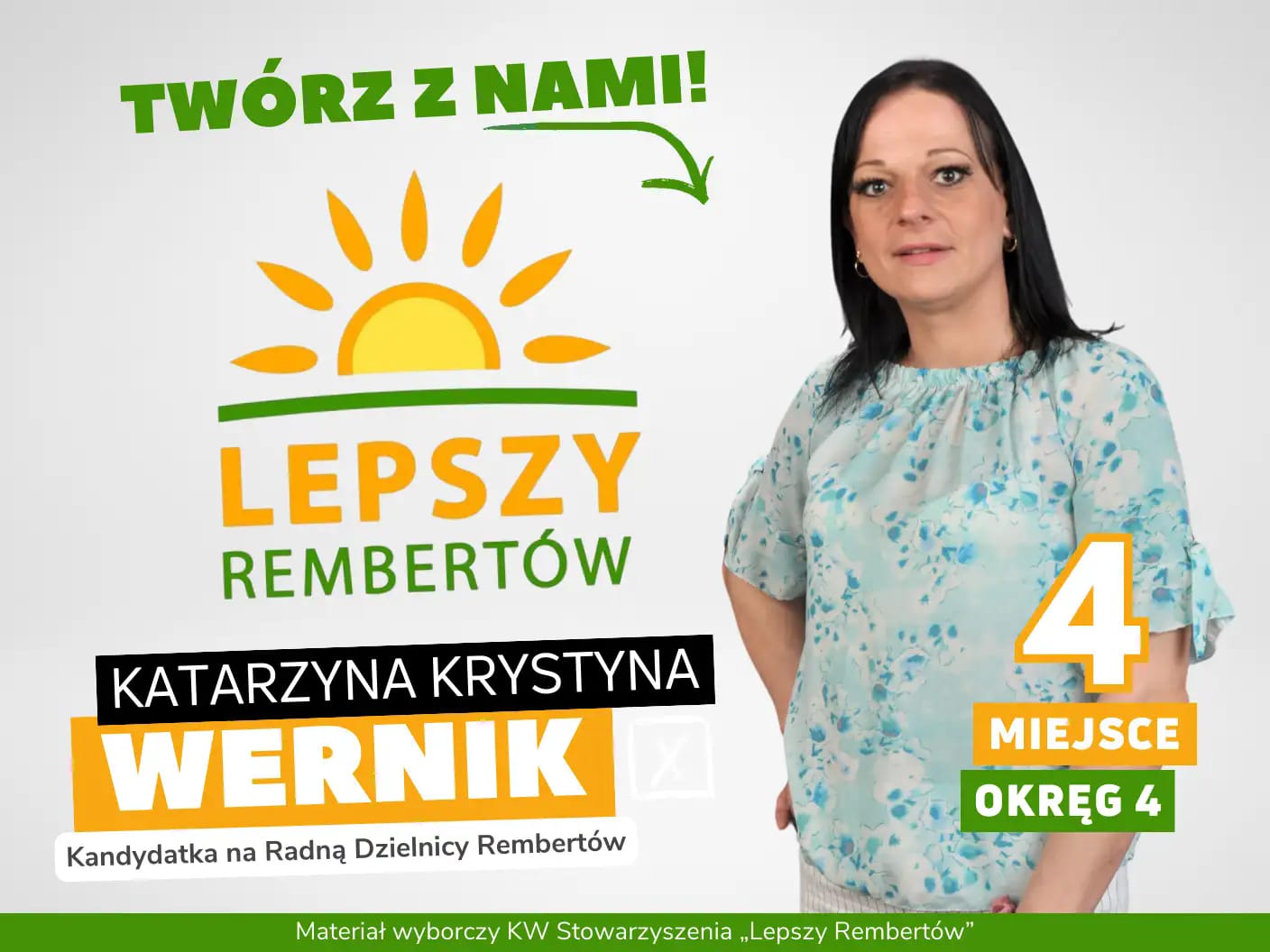 Katarzyna Krystyna Wernik Okręg   	
			4 miejsce 4